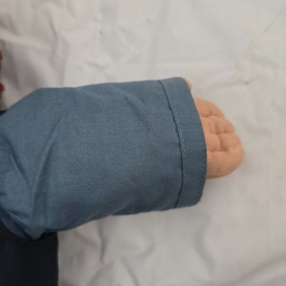 Cabbage Patch Kids Vintage 80s Boy Doll Brown Yarn Hair Brown Eyes Suit Signed - Picture 9 of 12